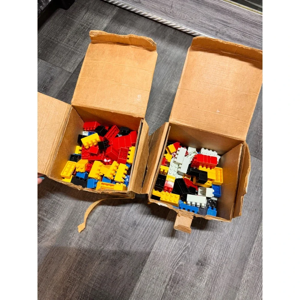 Vintage Entex Loc Blocs Accessory Pack Building Bricks Lot of 2 Boxes Retro Toy